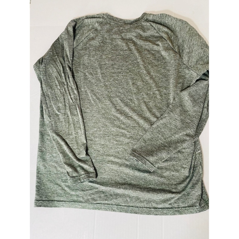 Nike Swim Mens Dri-FIT UPF 40+ Long Sleeve Rash Guard Heather Green Size M - Picture 5 of 6